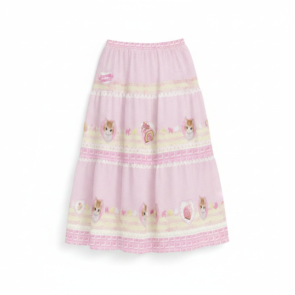 Pink Chocolate Sweets Skirt