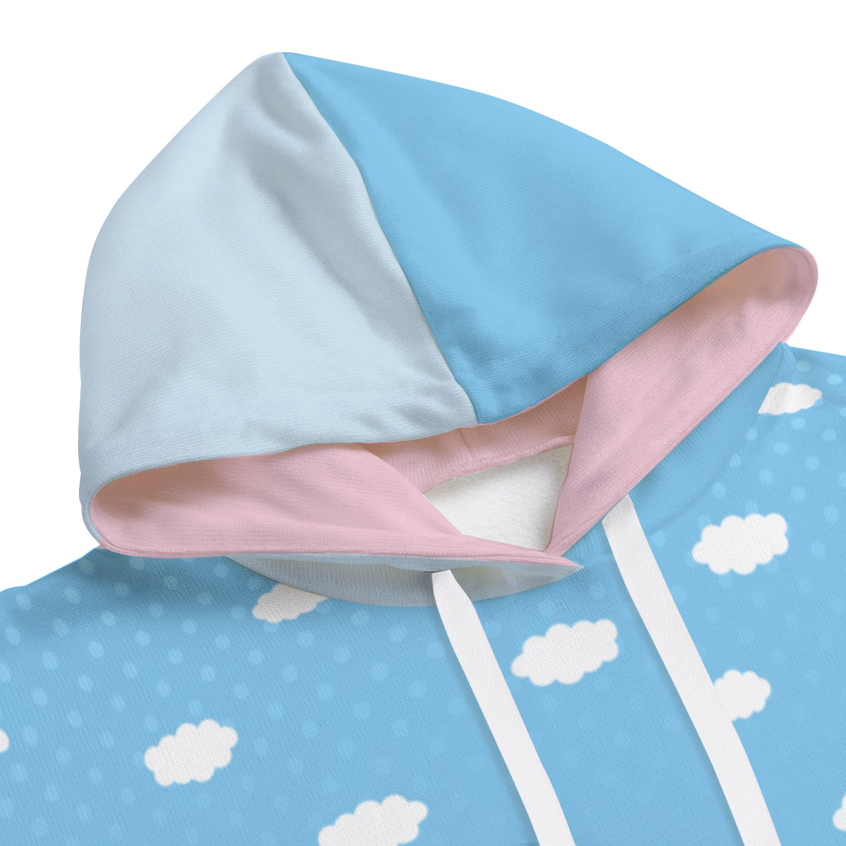 Pastel Color block Sky and Hills Hoodie
