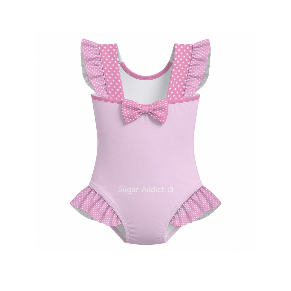 Pink Clover One piece Ruffle Swimsuit- Junior's Sizing