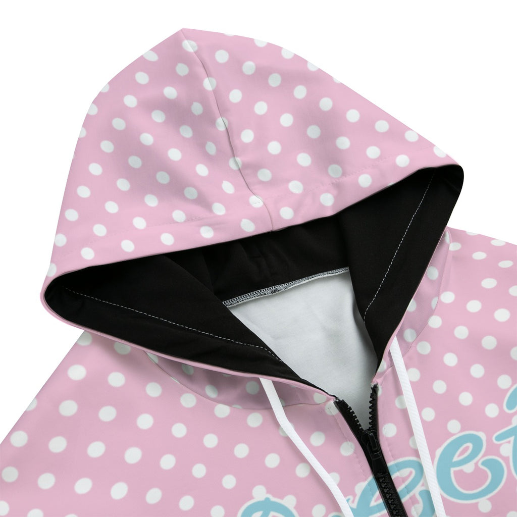 NEW Pinkie HORSE So Sweet polka dot zip up- cotton/ poly/ elastane