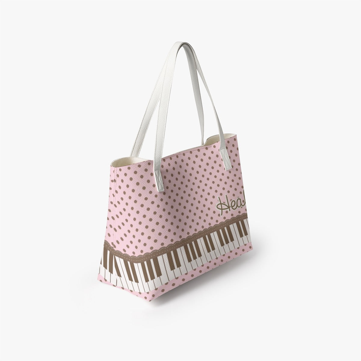 Pink/Brown Piano Sweet Lolita Faux Leather Tote