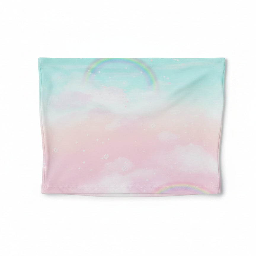 Pastel Rainbow Fairycore Tube Top
