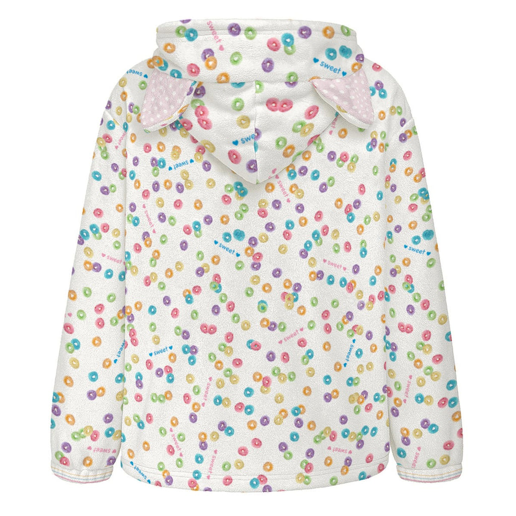 Lifesaver Cereal Fleece Zip Up Hoodie