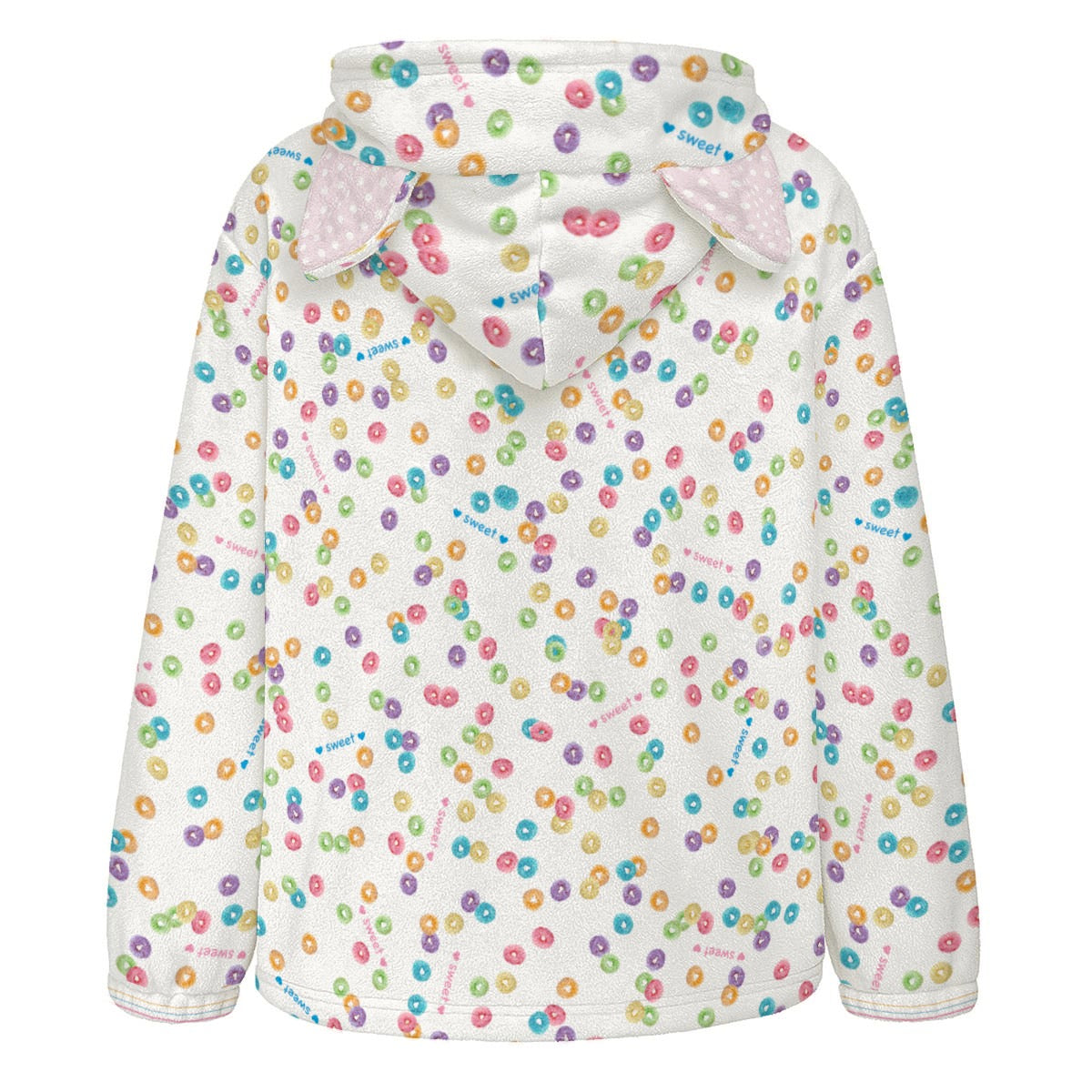 Lifesaver Cereal Fleece Zip Up Hoodie