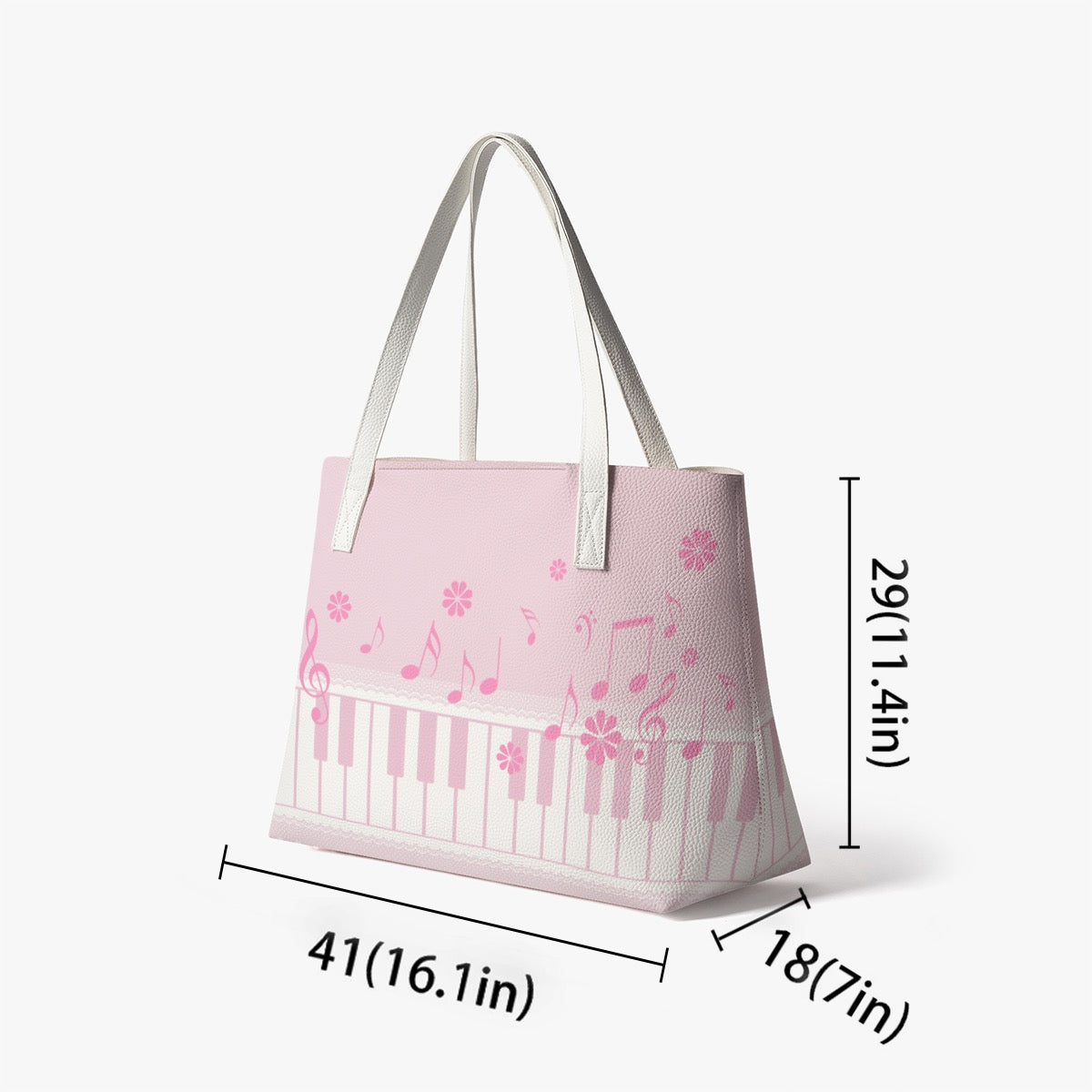 Pink Piano Sweet Lolita Faux Leather Tote
