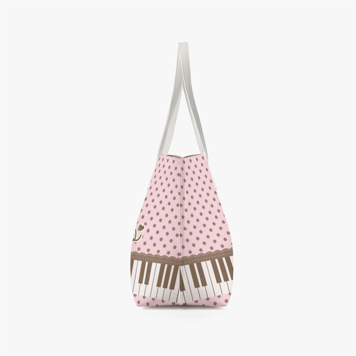Pink/Brown Piano Sweet Lolita Faux Leather Tote
