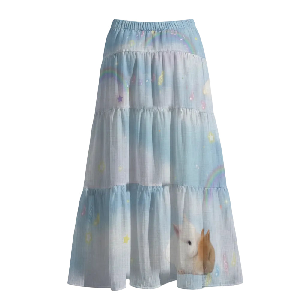 Bunny Heaven Kawaii Maxi Skirt