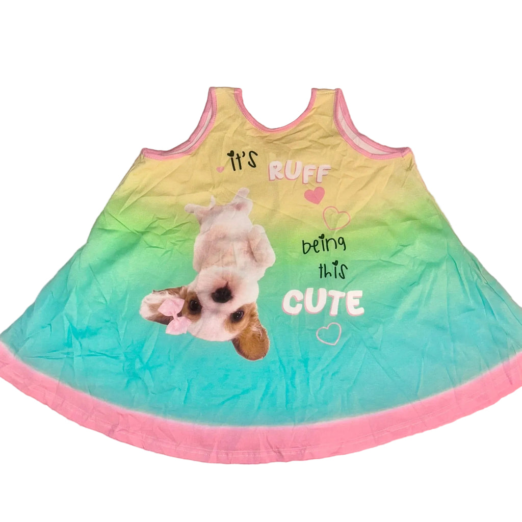 It's Ruff Being This Cute Flowy Top- Junior Sizing
