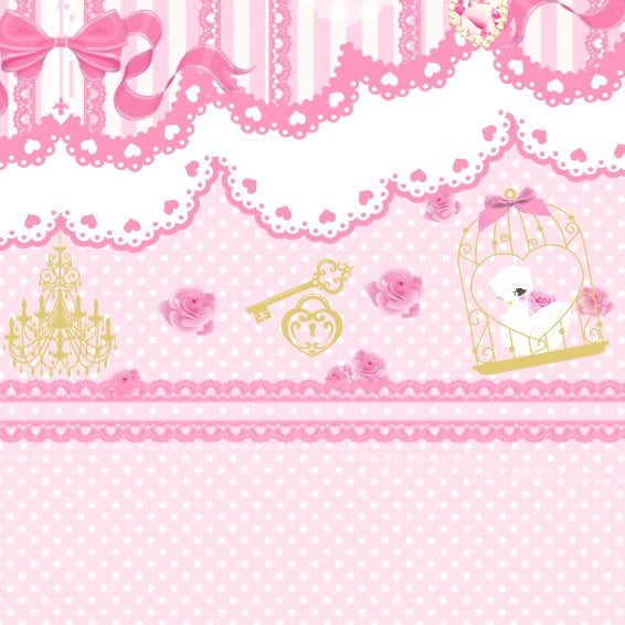 Lolita Pink Coquette Swan Chiffon Ruffle Mini Dress